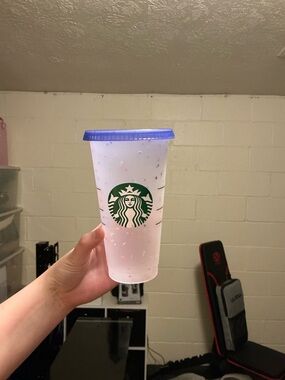 Starbucks Reusable Confetti Tumbler - Purple Lid